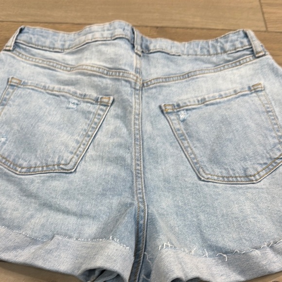 Wild Fable Super High Rise Women's Light Blue Rolled Cuff Shorts New - Picture 8 of 10